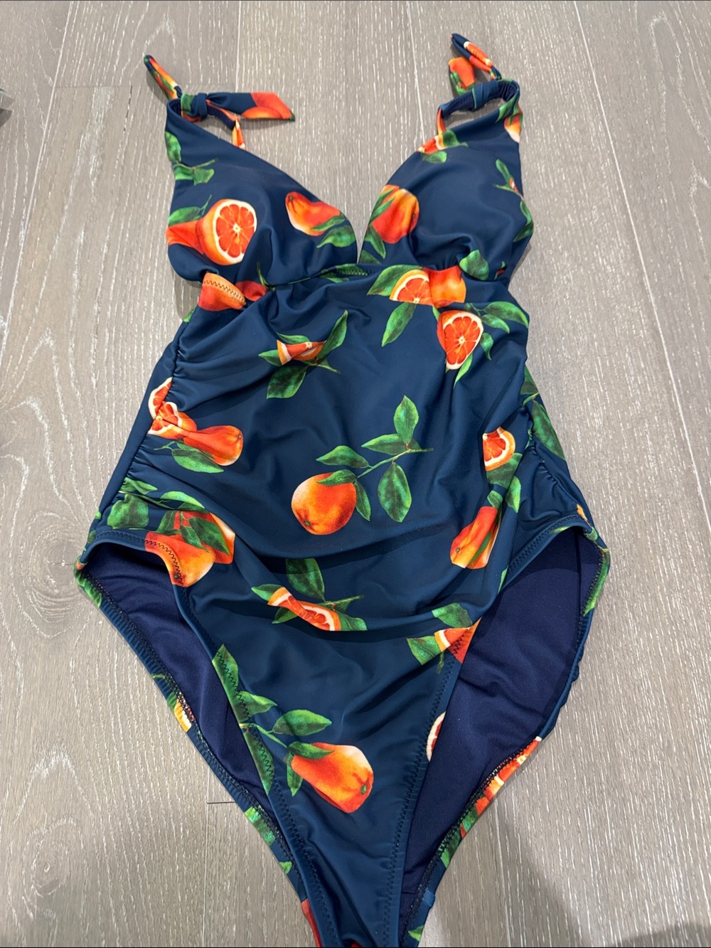 Women’s Navy Citrus One-Piece Swimsuit